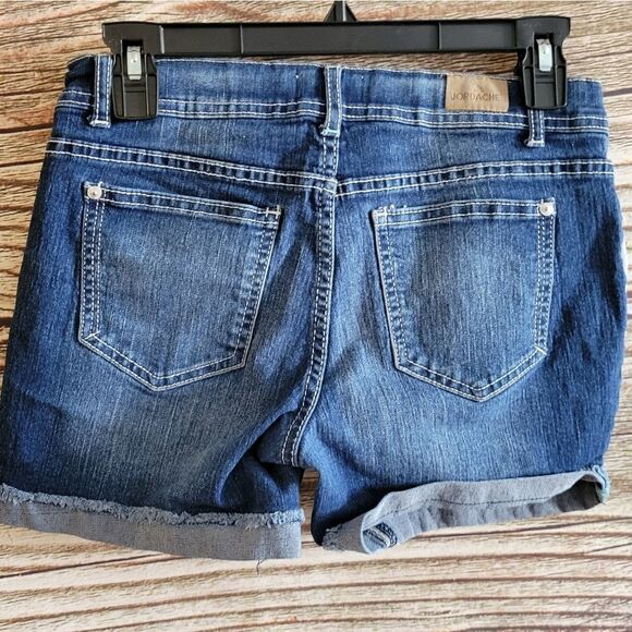 "Jordache" Girls jean short shorts Size: 16 Sequences Pre-owned - Picture 2 of 5